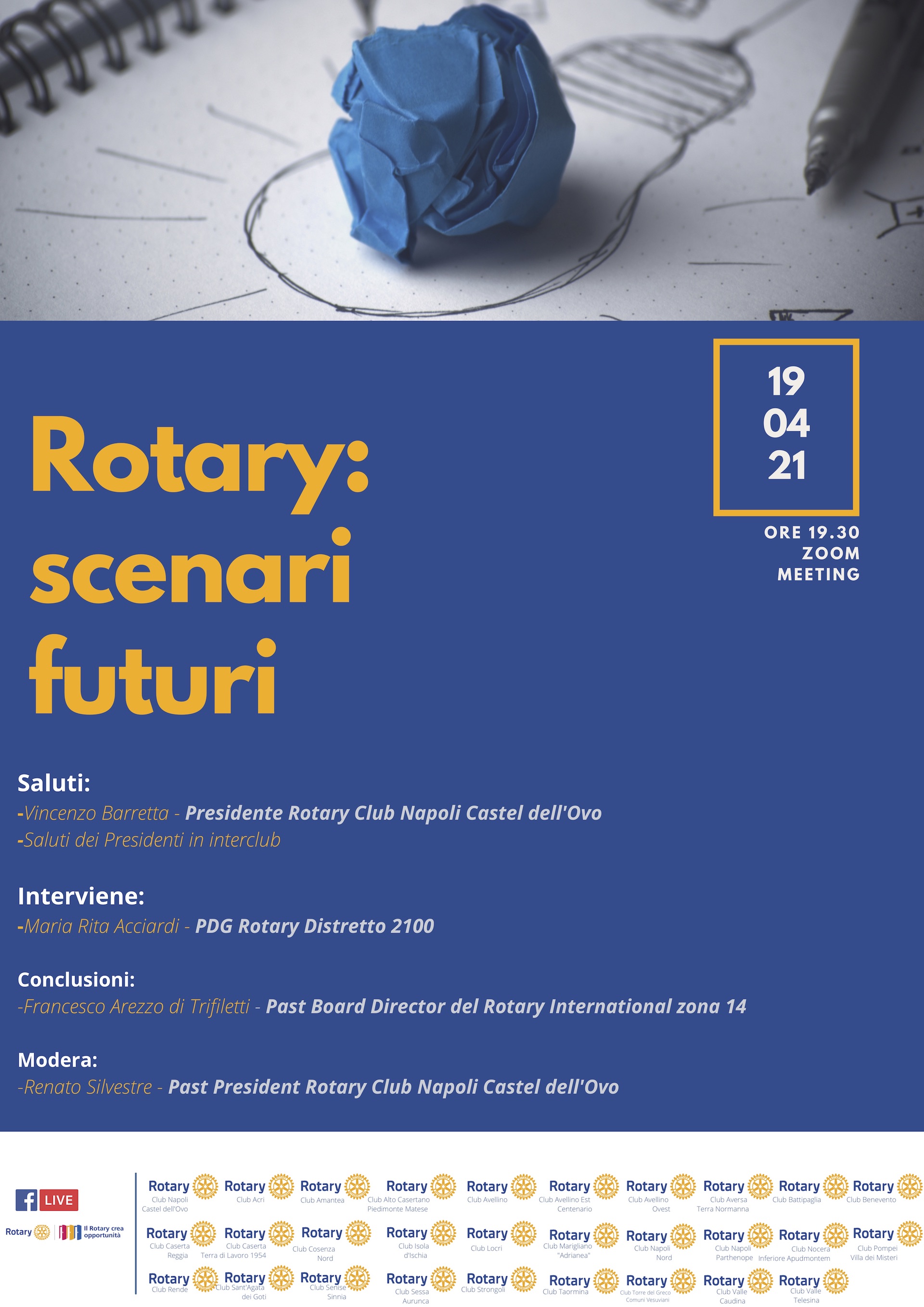 Rotary scenari futuri 19 aprile 21